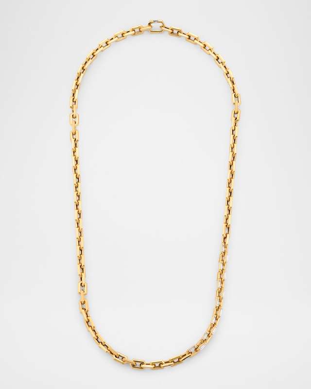 ME+N 18K Yellow Gold Baguette Diamond Bracelet